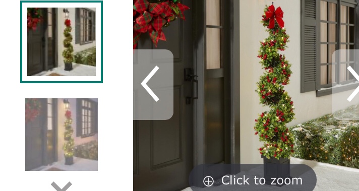 5' Christmas Twinkling Topiary