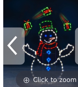 The 5' Animated Juggling Snowman