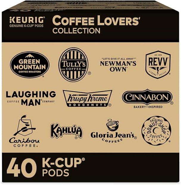 Best by 08-08-2025)) Coffee Lovers  Collection Variety Pack Keurig K-Cup Pod Sampler  40 Count