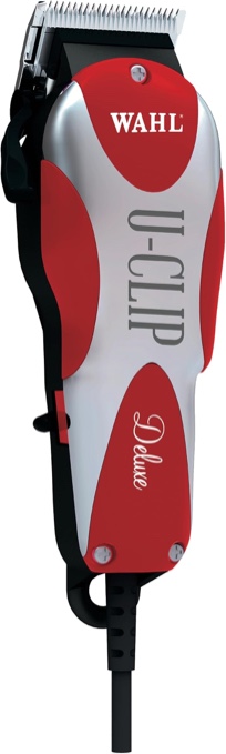 Wahl Professional Animal Deluxe U-Clip Pet, Dog, & Cat Clipper & Grooming Kit - Red and Chrome