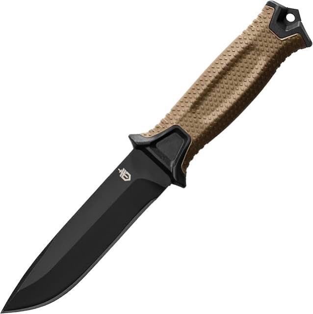 Gerber Strongarm Fixed Blade Knife Coyote Brown Plain Edge