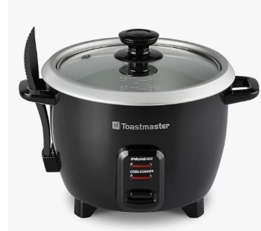 Toastmaster 10-Cup Electric Rice Cooker (5 cups uncooked), Black, TM-101RCCN