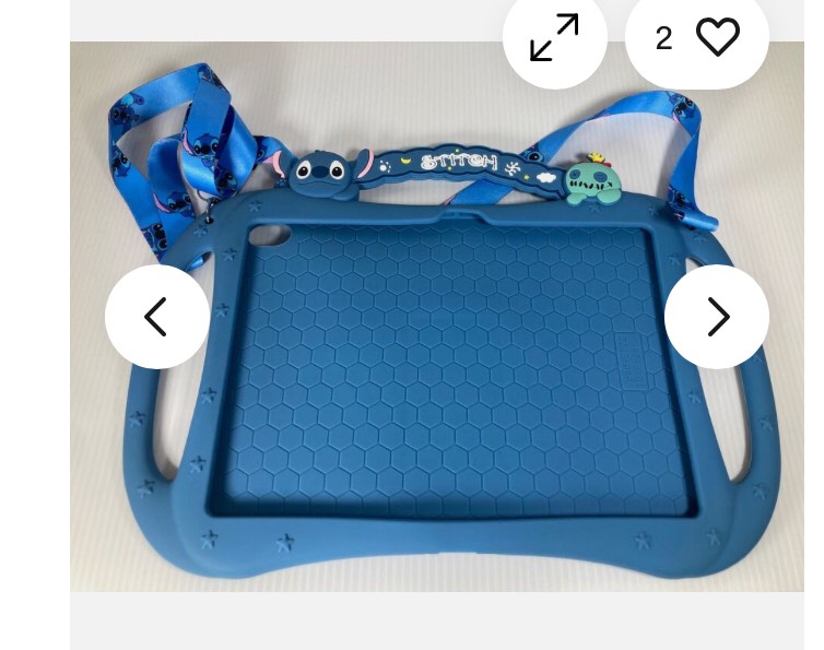 Lilo And Stitch Shock Proof iPad - 2022 10.9 - sad Case With Strap And Stand