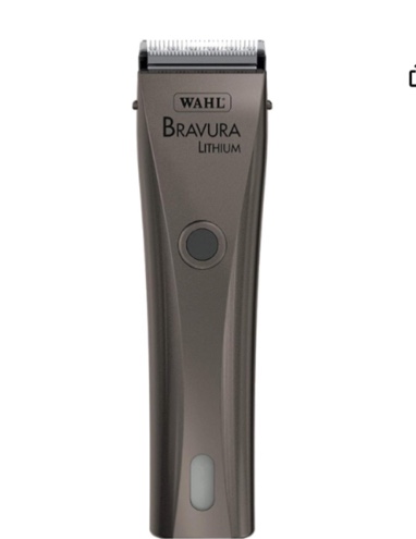Wahl Professional Animal Bravura Lithium Powerful Motor Cord/Cordless Pet Clipper Kit (Gray) with Blade Brush