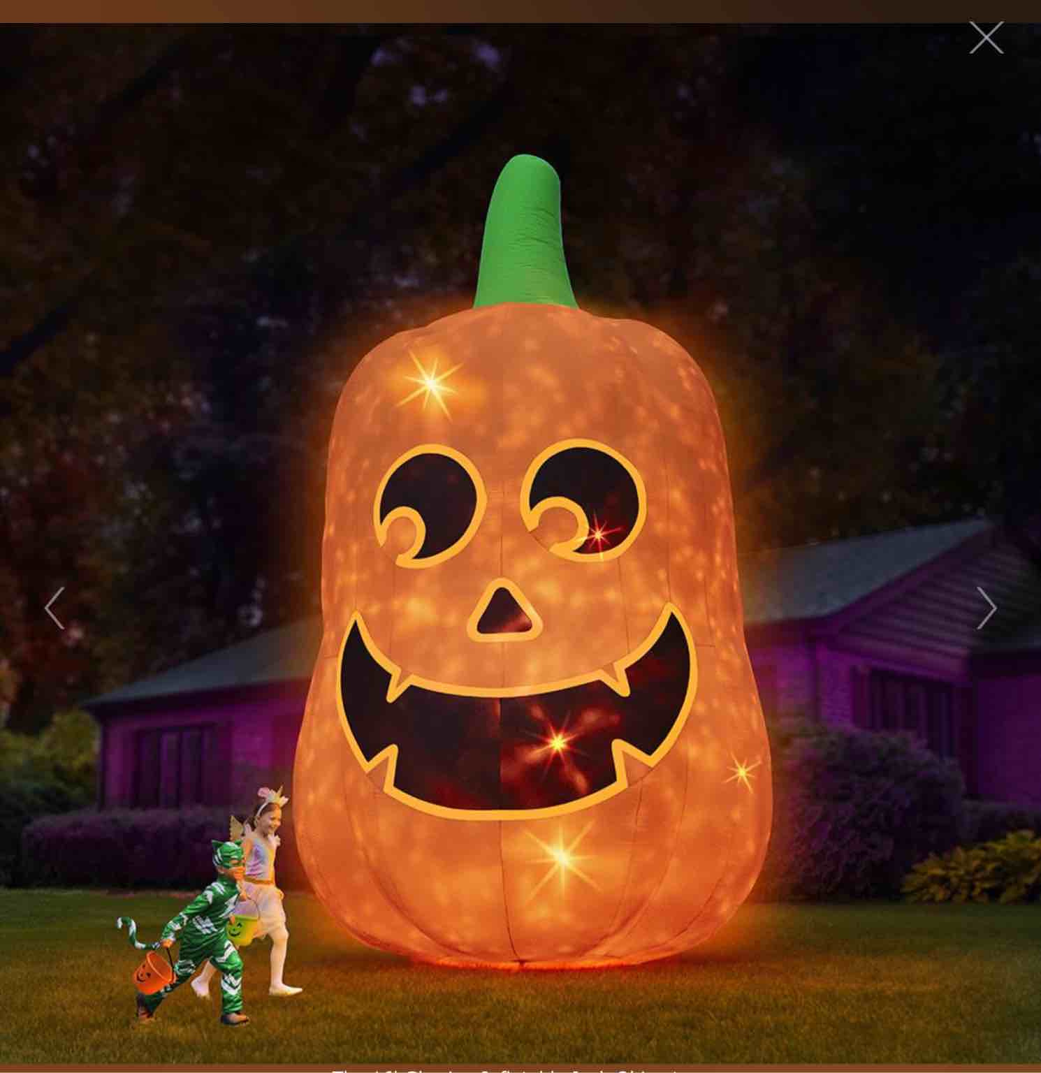 The 16' Glowing Inflatable Jack O' Lantern