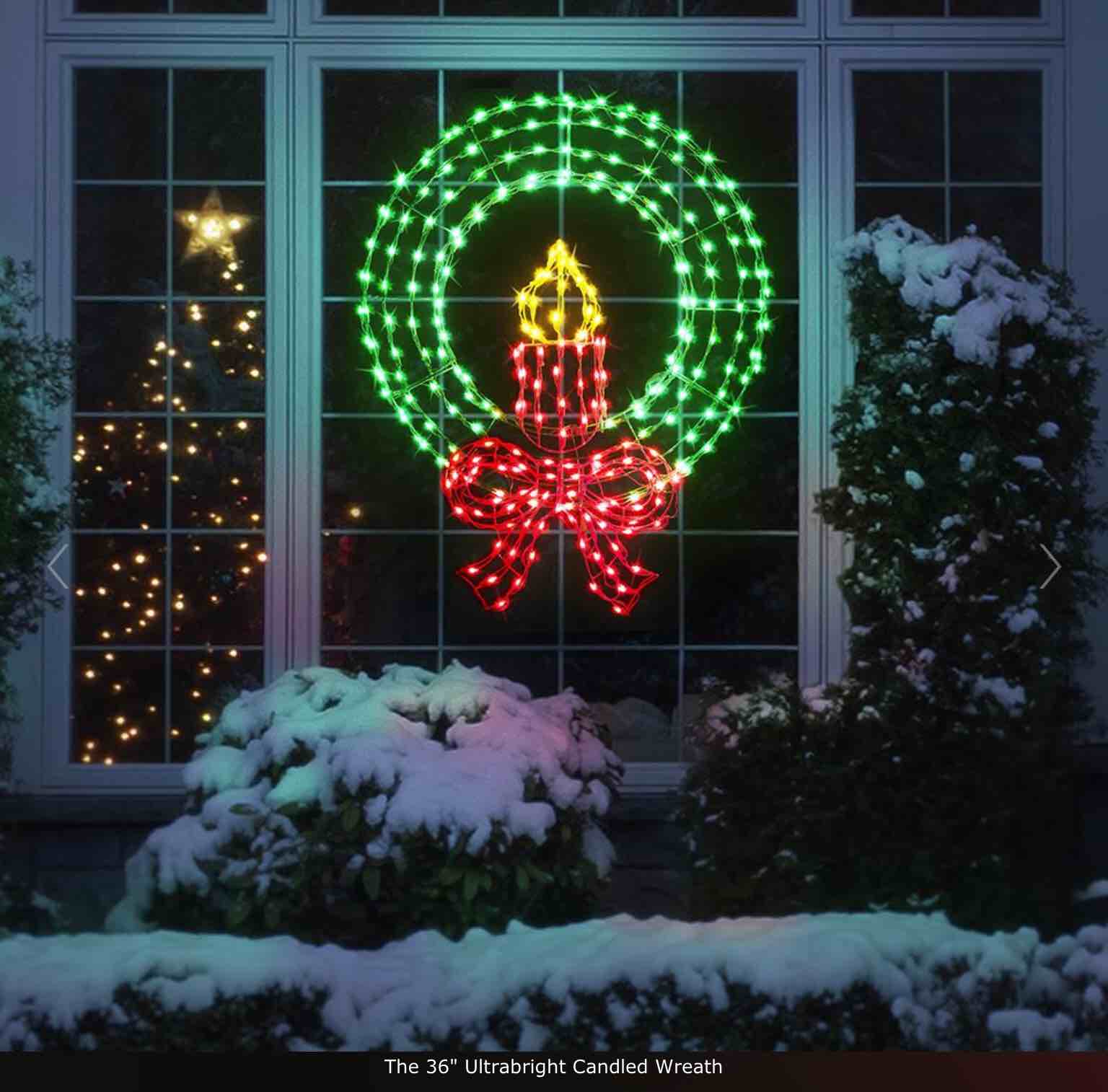 the 36" ultrabright candled wreath