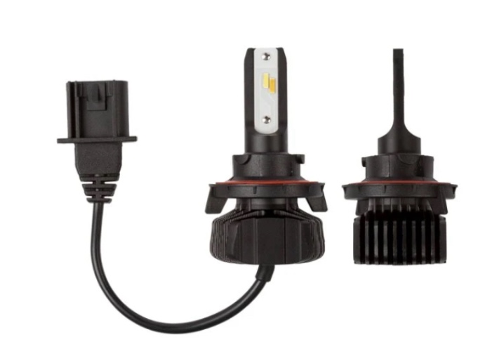 9008/H13 Lights Bulb Combo 24000LM 600% Upgraded Brightness, H13/9008 6500K Cool White fog Lights Bulbs Real 1:1 Siz with Cool Fan, IP68 Waterproof, Plug-N-Play, Pack of 2