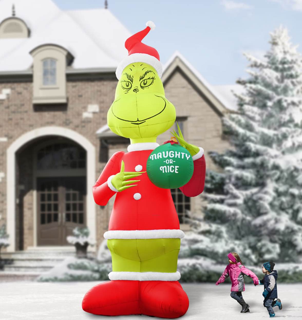 the two story inflatable grinch