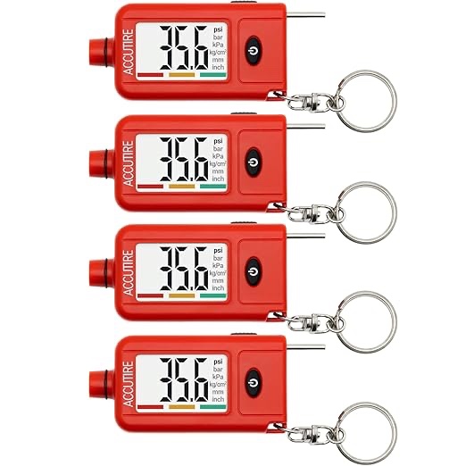 Accutire MS-48 Tire Pressure Gauge and Tread Depth Gauge (psi, bar, kPa, kg/cm2, mm, in