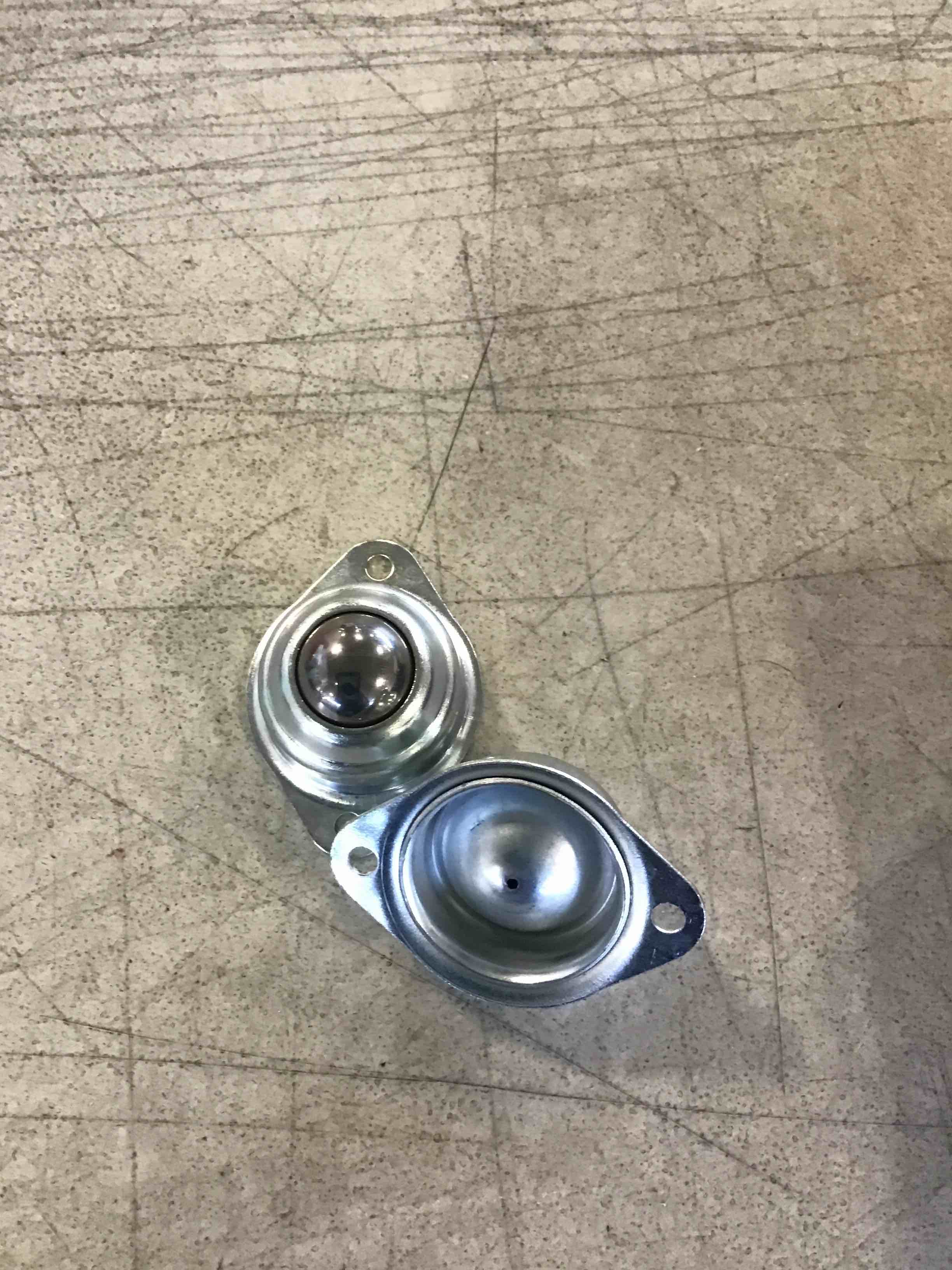 XiKe 8 Pack 1" Roller Ball Transfer Bearings, Hard Chrome Steel Ball Transfer Unit with Swivel Ball Caster Rollers, Used for Roller Stand, Conveyors,Transfer Equipment and Transmission System