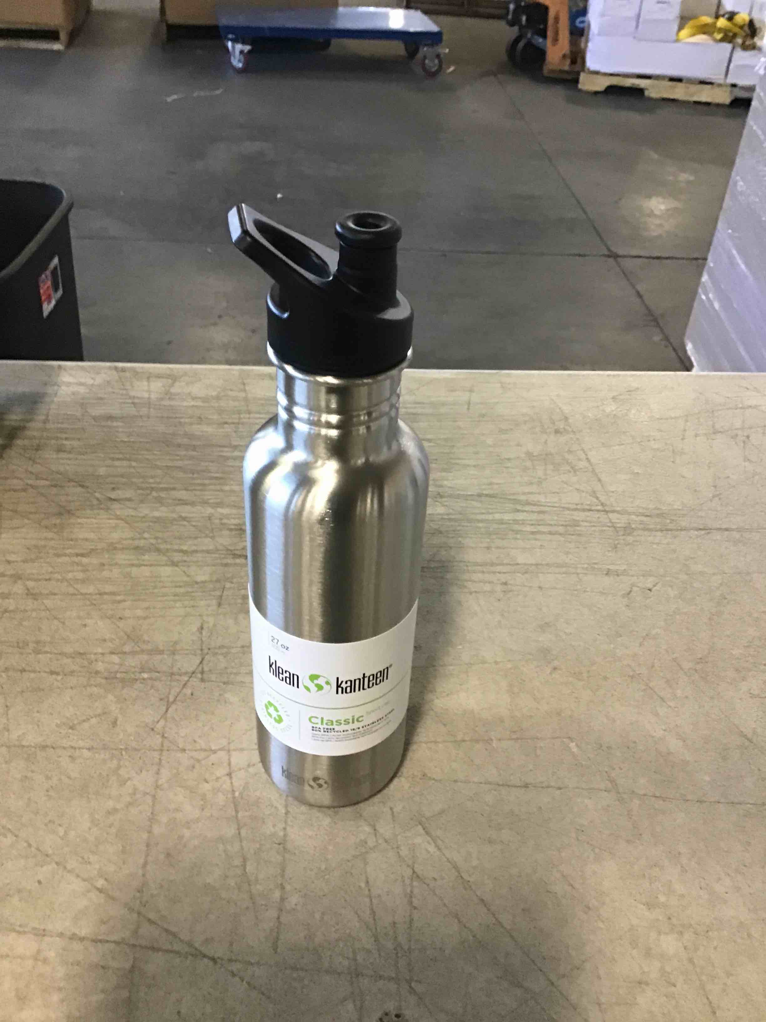 Klean Kanteen Classic 27oz (w/Sport Cap) Brushed Stainless