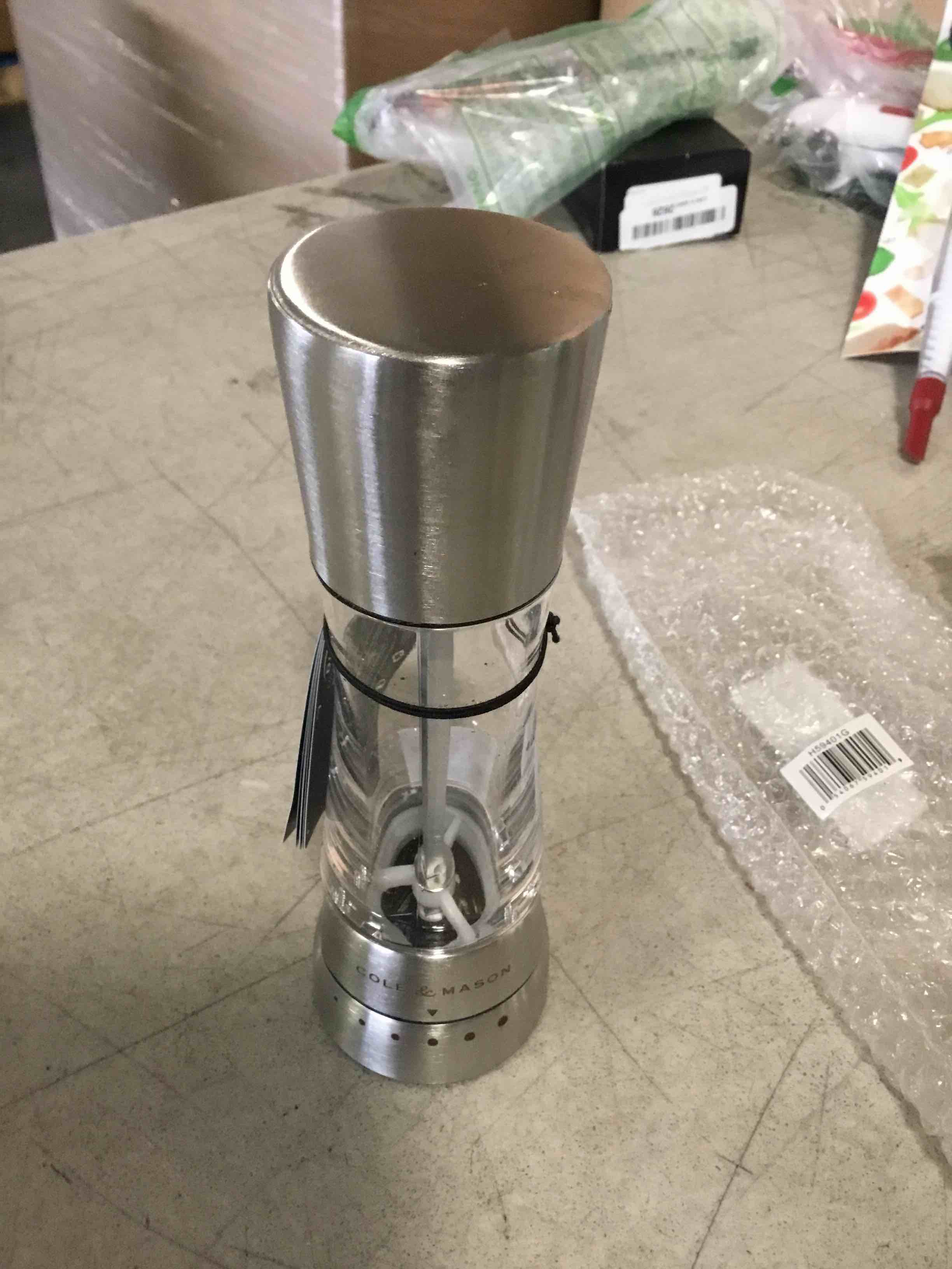 Cole & Mason Derwent Pepper Grinder - Gifts for Cooks - Culinary Chef Gifts - Stainless Steel Mill Includes Gourmet Precision Mechanism and Premium Peppercorns - Pepper Mill, Stainless Steel
