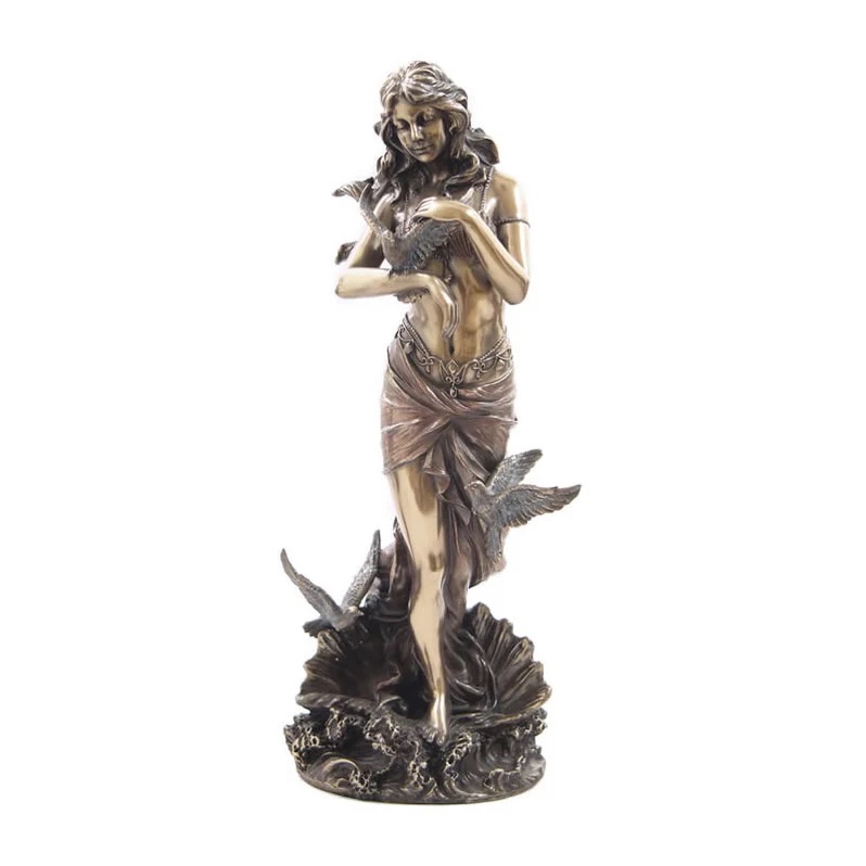 Studio Collection By Veronese Design Aphrodite With Doves Sculpture