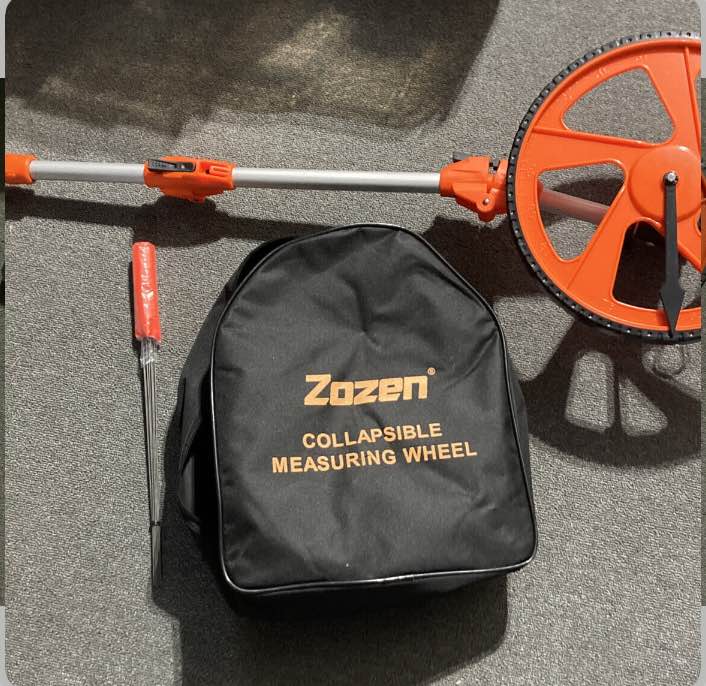 Zozen Distance Measuring Wheel in Feet and Inches, Collapsible Measure Wheel Imp