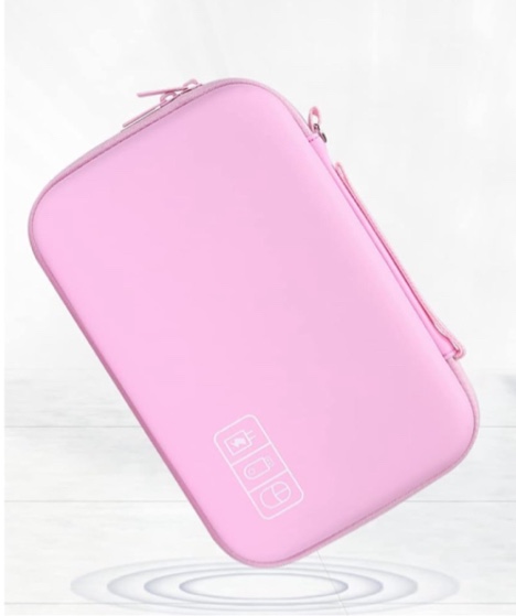 Hard Carrying Case for Electronic Items, Pink