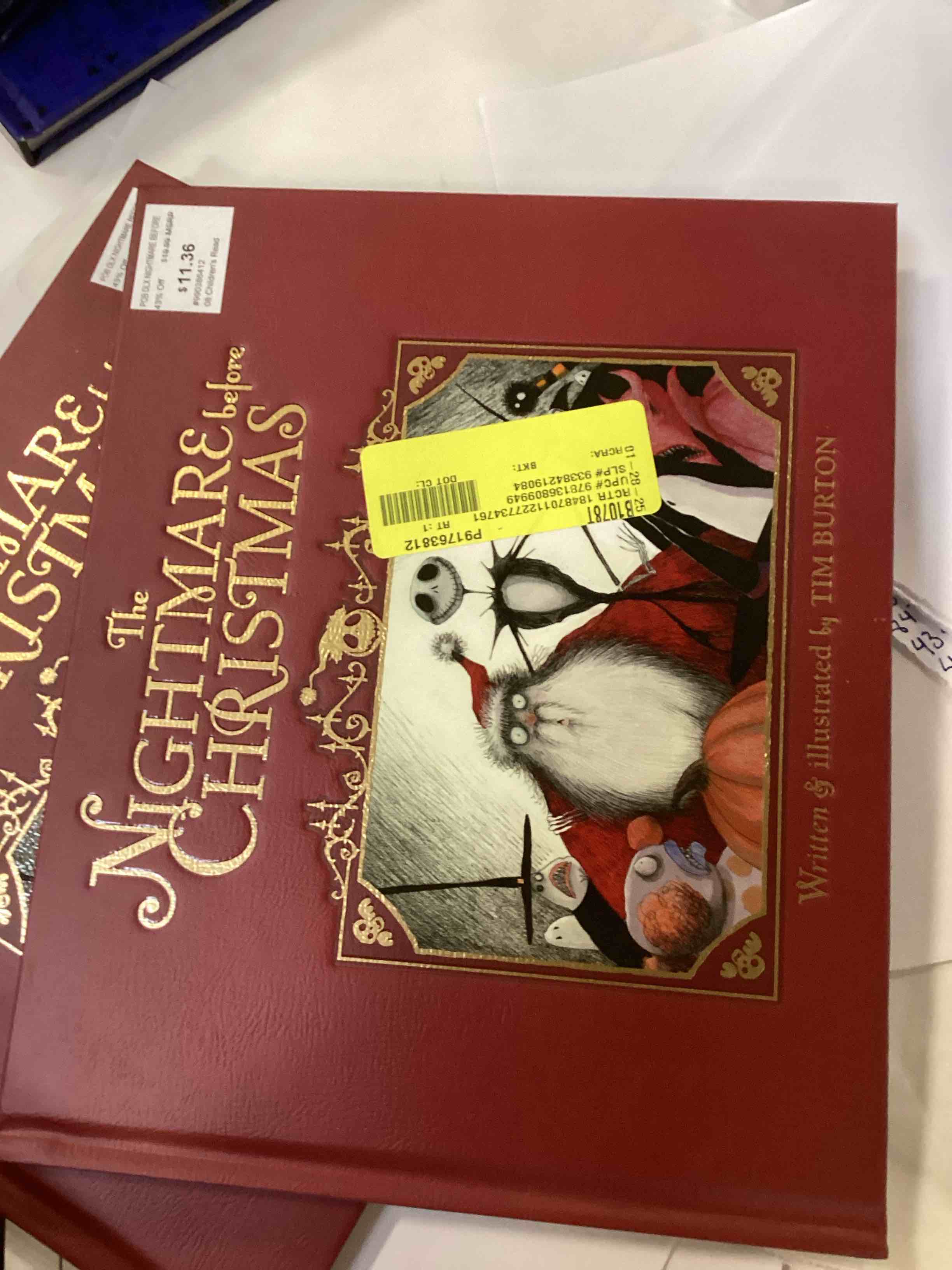 Nightmare before Christmas 30th anniversary edition hardback book