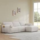 (Incomplete) (Pick up 2 boxes) Ricari 3 - Piece Upholstered Sectional Body Fabric: Beige Chenille