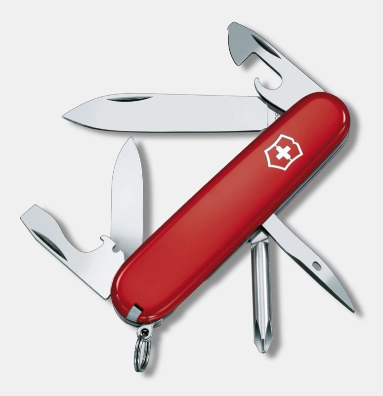 Swiss Army 1.4603 Tinker Pocket Knife With Red Scales By Victorinox