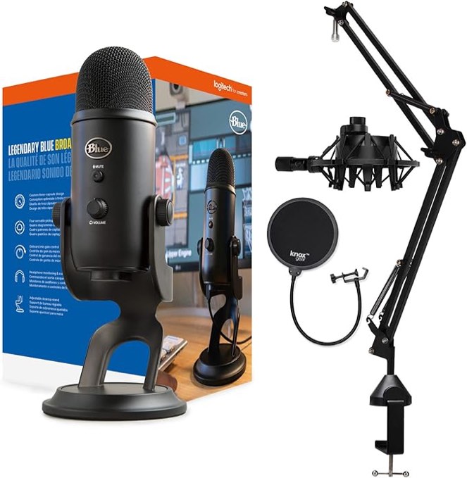 Blue Yeti Black Microphones - YETIBLACKOUT
