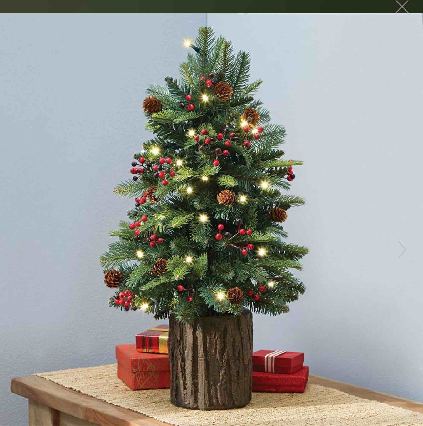 The Tabletop Prelit Christmas Tree