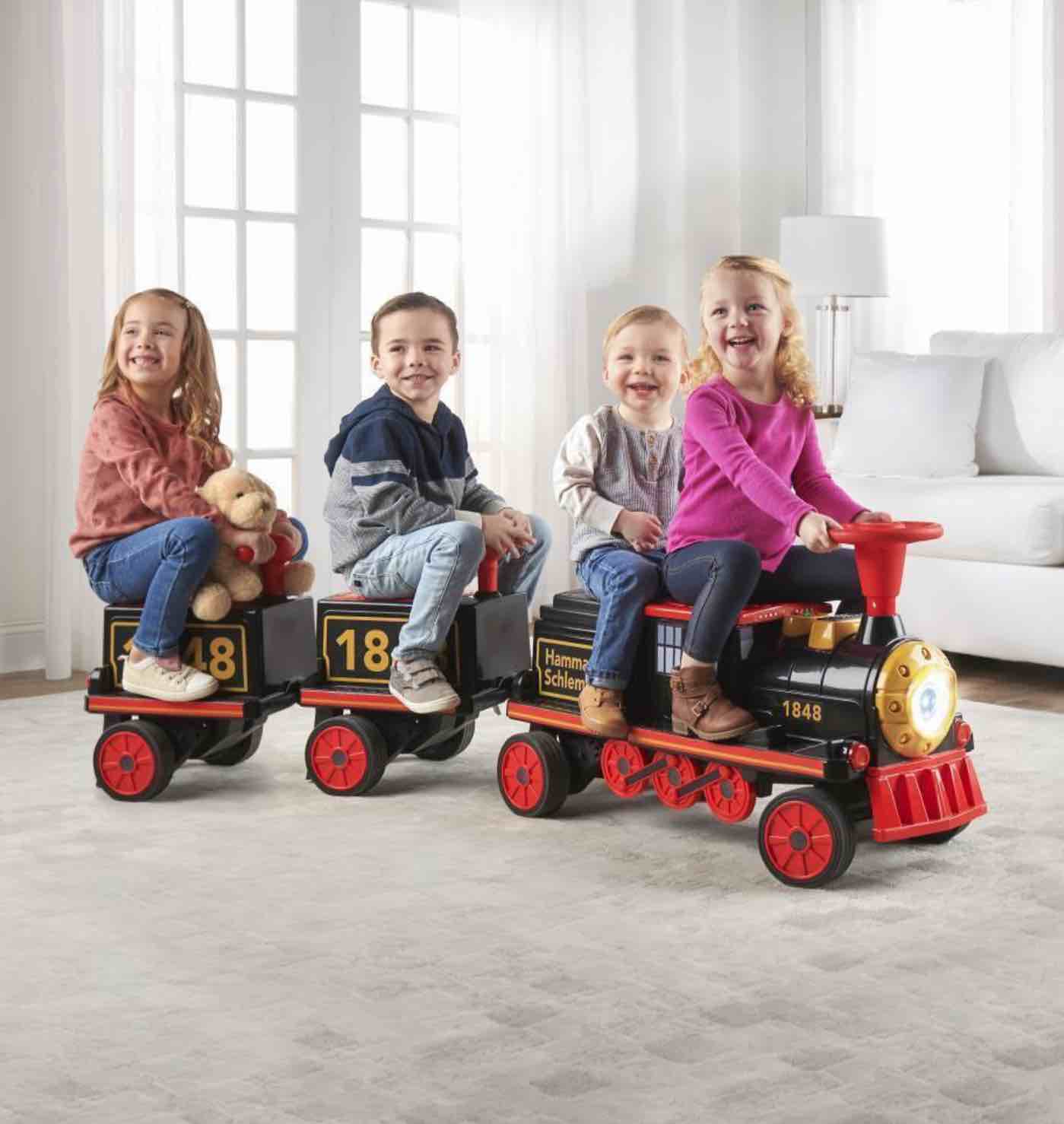 The Hammacher Schlemmer Four Passenger Electric Ride On Train