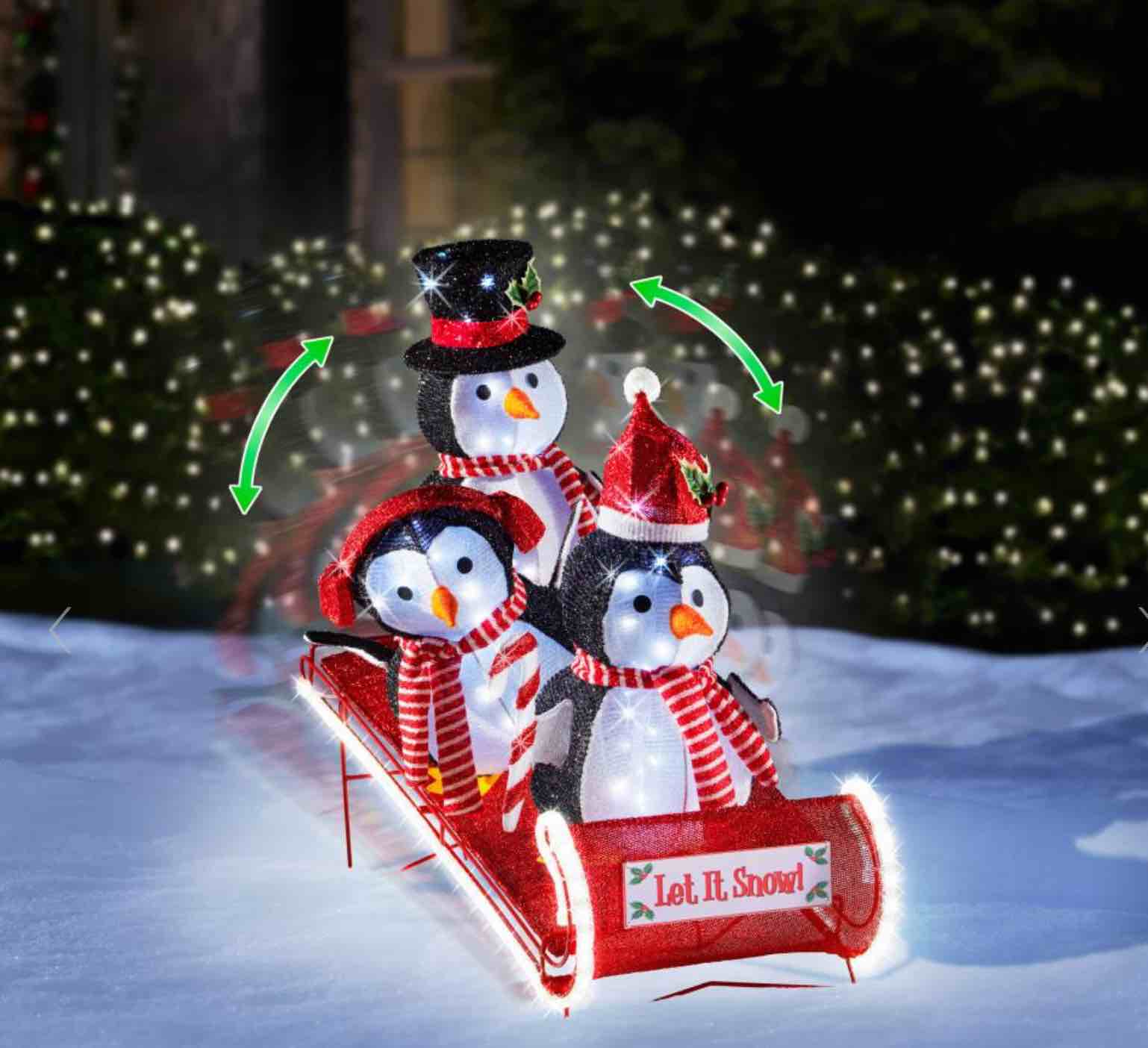 the animated tobogganing penguins