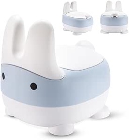 Childlike Behavior Potty Training Toilet Seat - Comfortable Toddler Potty - Ergonomic and Portable Toilet for Kids - Easy to Clean Potty Seat for Toddlers and Babies Toilet Training - Gray
