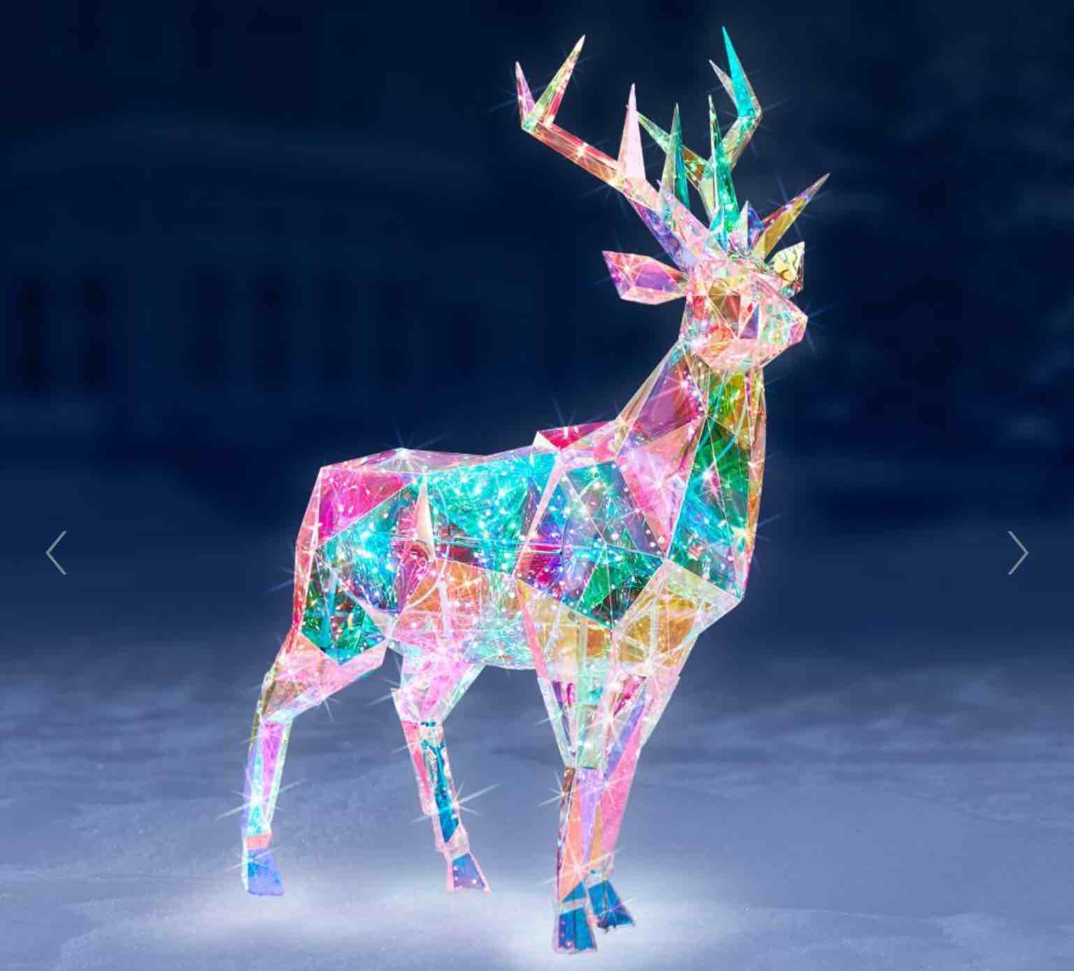 The 5' Prismatic Iridescent Christmas Stag