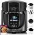 NuWave Duet Air Fryer & Electric Pressure Cooker, 540-in-1 Highly Programmable One-Touch Cooker, 105kPa, Crisp&Tender Flavor Combo For Food, 18/10 SS Pot w/t Sure Lock Safety Sym, Lifetime CS Support