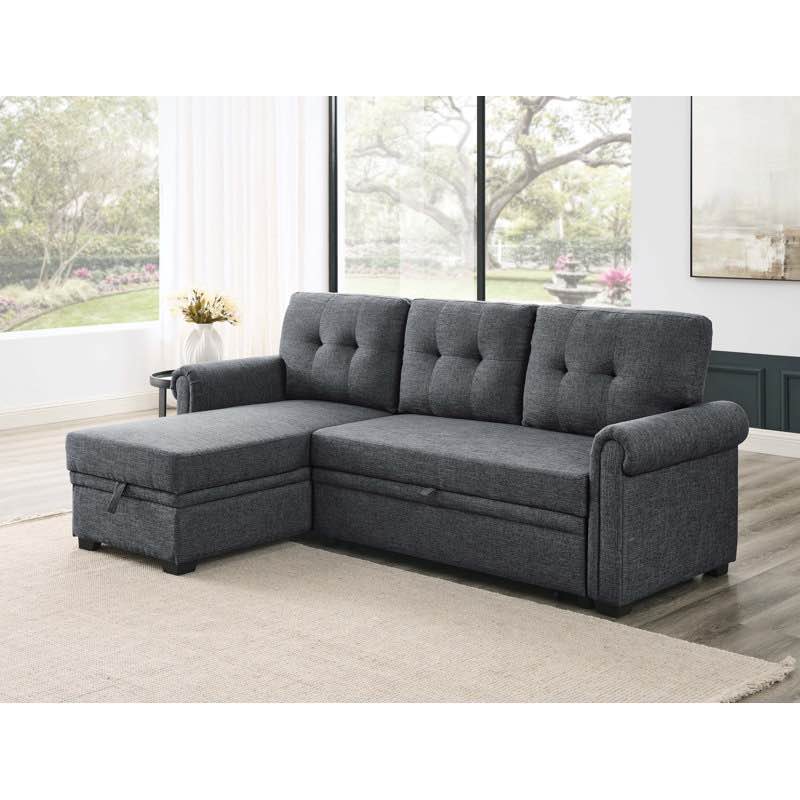 ( incomplete box 2/3) Rossignol 86" Rolled Arm Sofa Bed