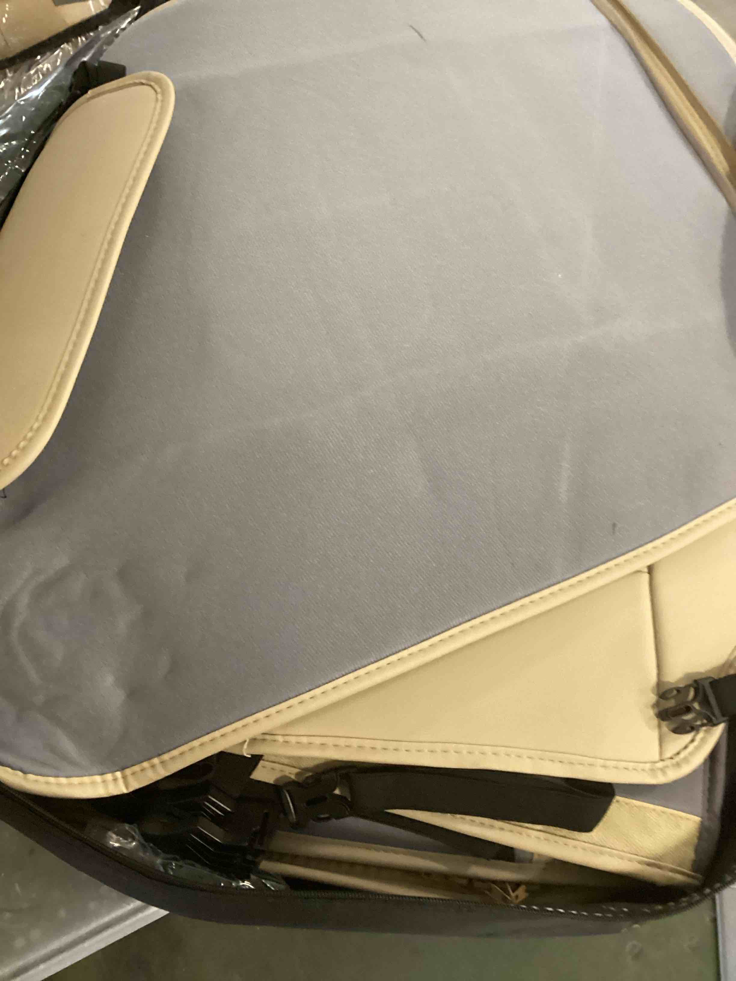 Coverado Front and Rear Seat Covers 5 Pieces, Universal Seat Covers for Cars, Waterproof NAPPA Leather Car Seat Protectors Full Set, Universal Auto Interior Fit for Most Sedans SUV Pick-up Truck Beige Beige Full Set