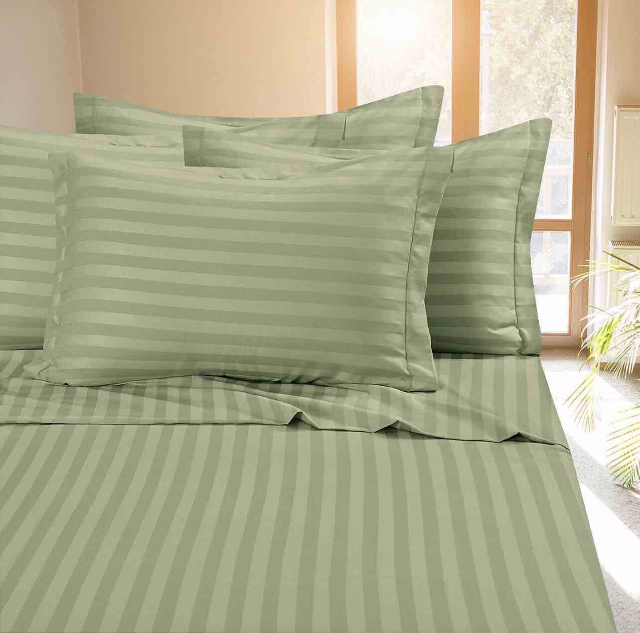 400 Thread Count Striped Sateen Sheet Set