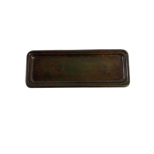 Iron Brown Patina Tray L 11.4"