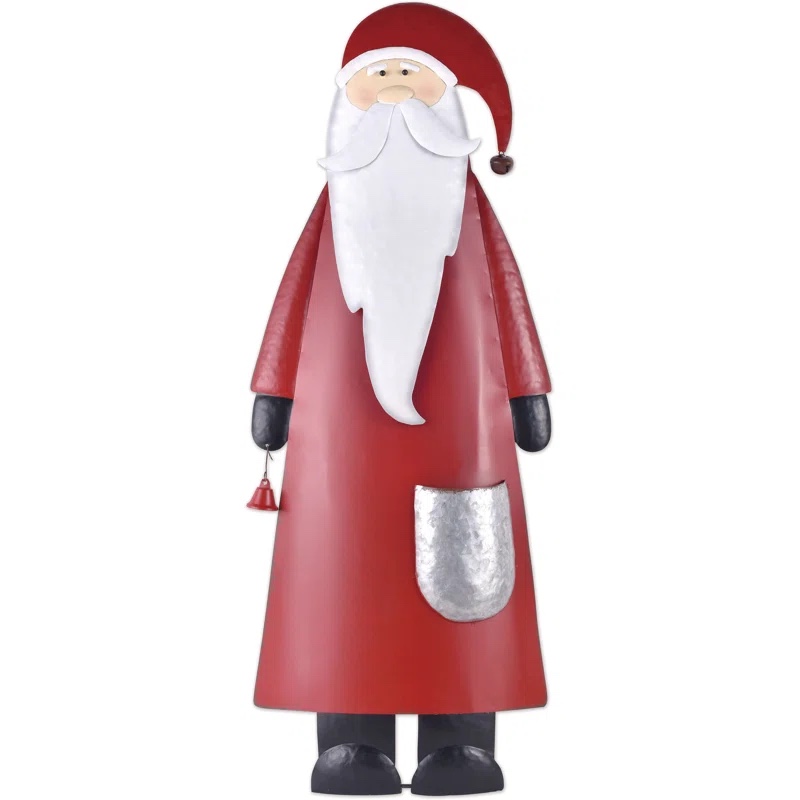 Red Santa Porch Sitter Decorative Accent