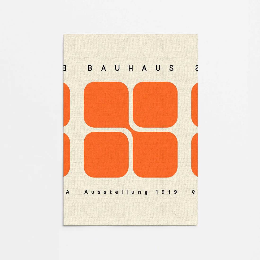 Bauhaus 1919 Retro Blocks, Large Canvas Print 72" x 48"