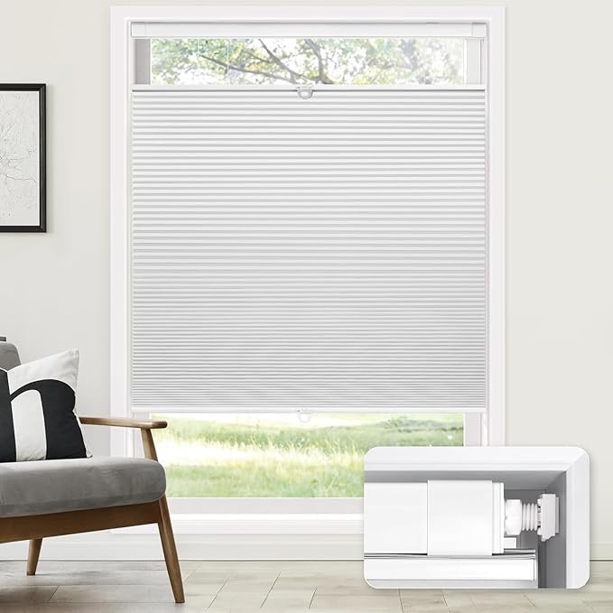 No Tools No Drill Cordless Blackout Cellular Shades