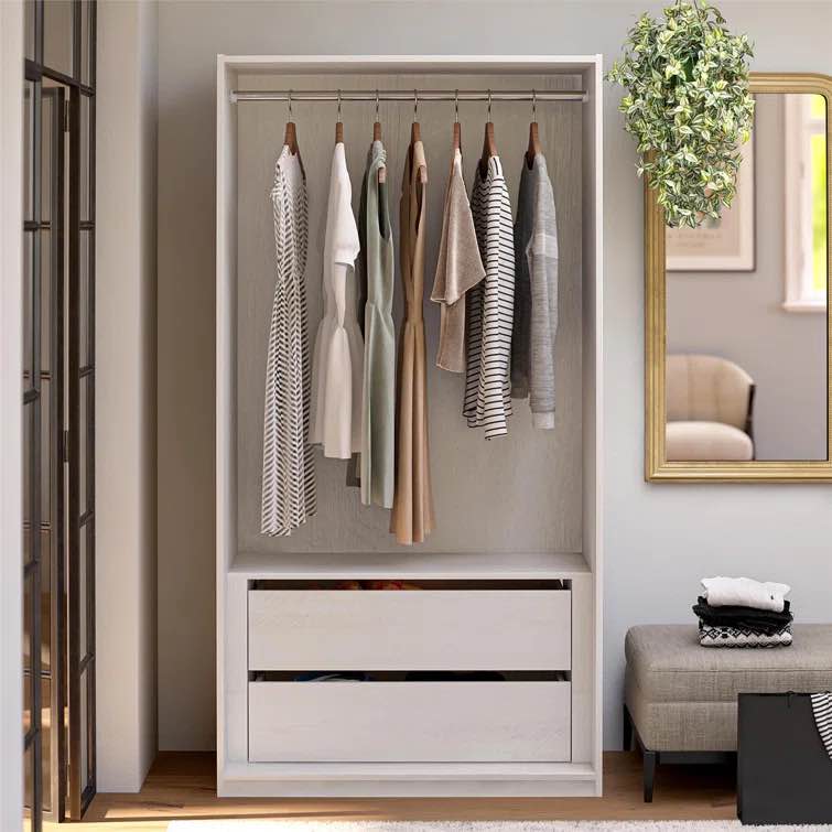 Barbarella Modular Extra Wide Wardrobe With Drawers