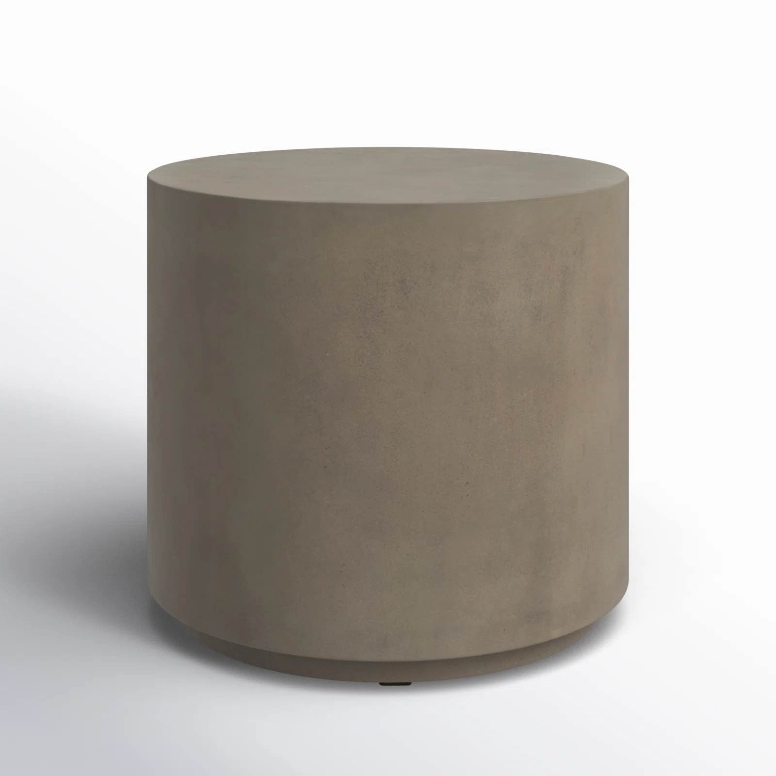 Dove Concrete Drum End Table