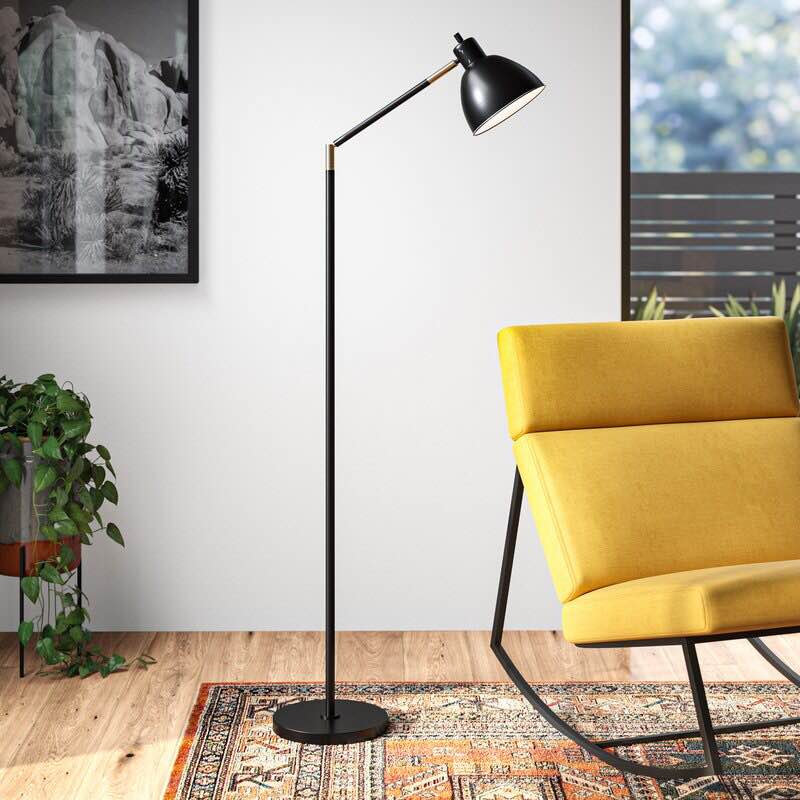 Caskey 71" Modern Adjustable Metal Floor Lamp