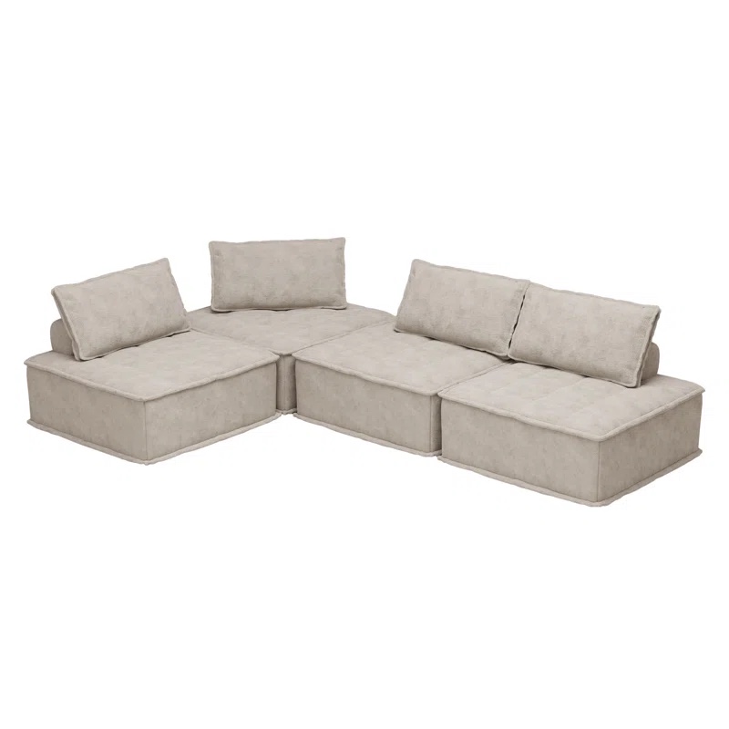 Modern Chenille Sofa – Create Custom Comfort For Your Living Space( incomplete only 1 box 