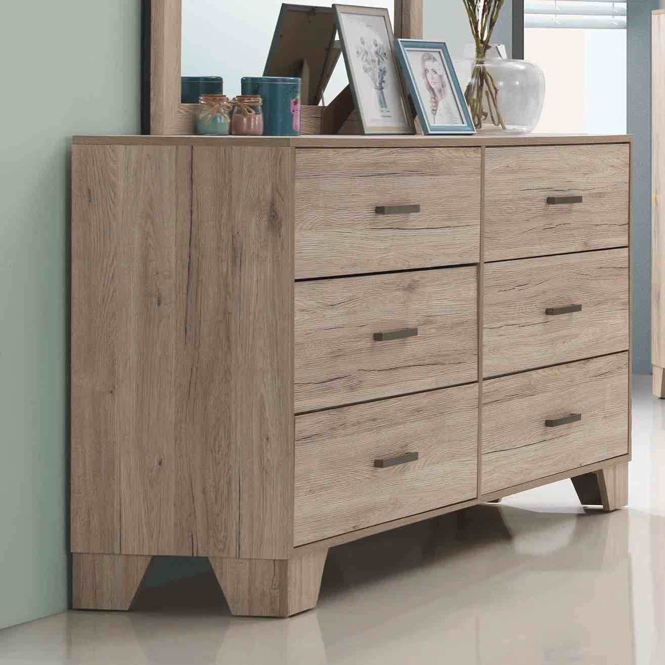 Beckville Dresser  (Top Panel, Rails, Panels, Drawer Head) ( incomplete box 1 of 2 ) 
