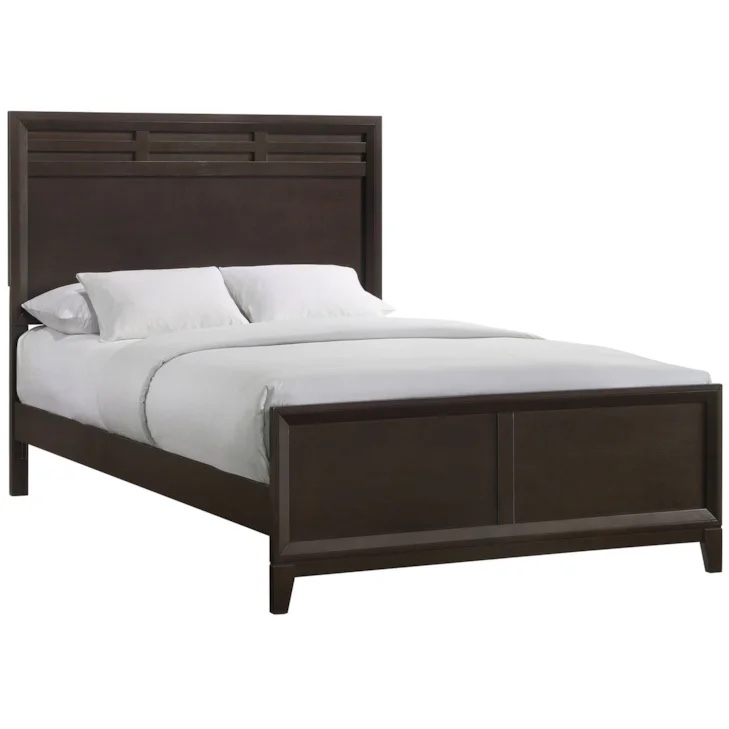 full panel headboard & footboard in merlot Beaumont Full Panel Bed in Merlot