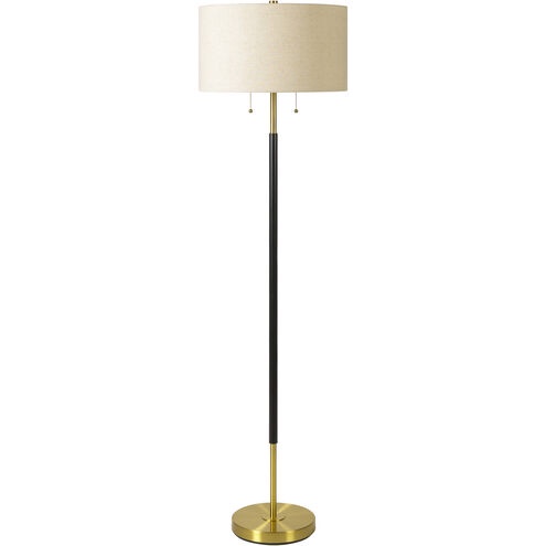 AEE-001 Aberdeen 62 inch 100.00 watt Gold and Black Floor Lamp Portable Light