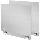 2 Packs Stainless Steel Fryer Splash Guard Commercial Splatter Guard Side Stove Splash Guard for Stop Oil from Splattering (20-1/2" W x 18" H)