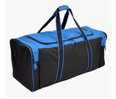 Jetstream Heavy Duty Hockey Bag | Multi Pocket Travel Duffel Bag | Large Sports Gym Equipment with Water Repellency | Foldable Luggage Bag with Padded Handles For Camping (36 Inch, Blue) 36IN XL 36" Blue