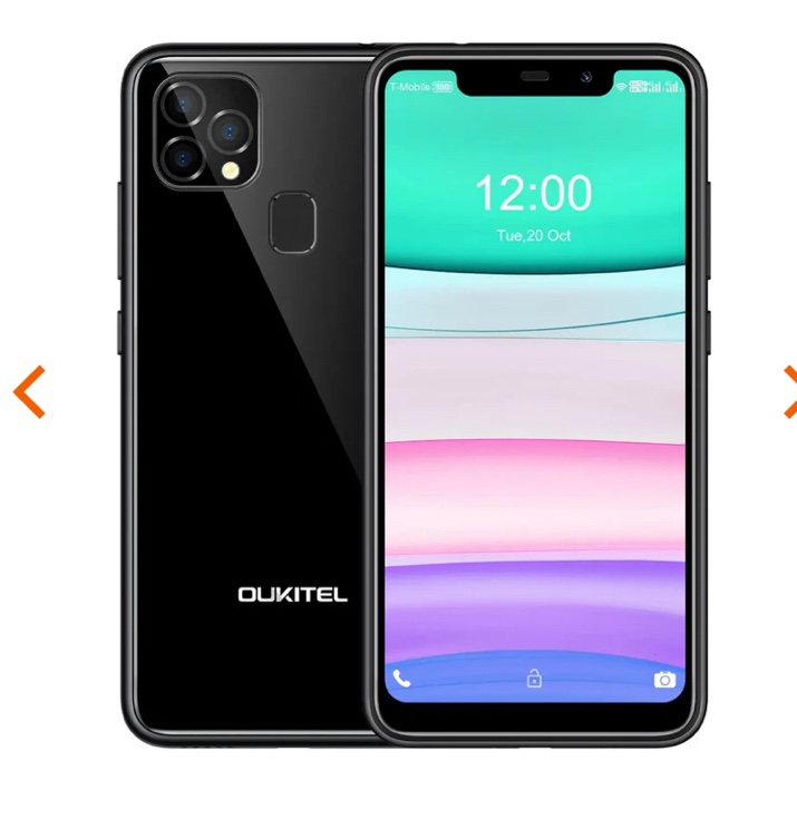 Oukitel C22 5.86-Inch 4000mAh Battery 8.9mm Ultra-Thin Body SmartPhone(4GB+128GB) **We have confirmed physical condition, no network compatibility or check was made. Bidder discretion is advised**