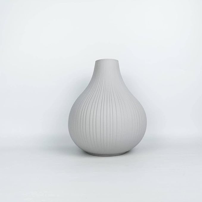 ZSQZJJ Vase Nordic Modern Vase Decor Matte Black Ceramic Vase Home Decor Ornament