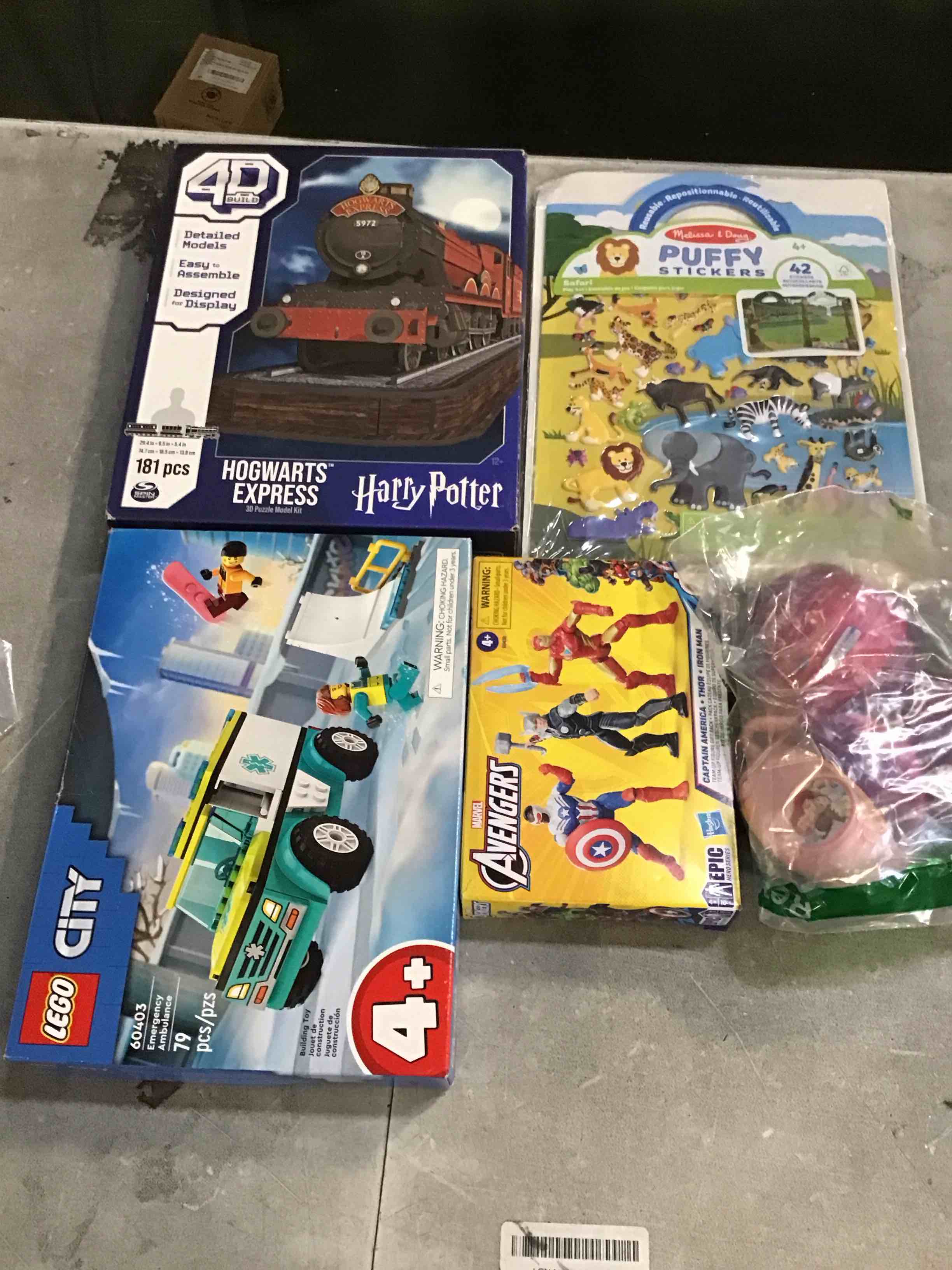 assortment of (5 toys) for boys & girls, style may vary