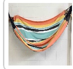 Double Brazilian Hammock 2 Person Canvas Cotton Fabric Hammock 