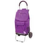 Dbest Products Foldable Shopping Cart with Wheels purple